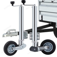 Automatik Stützrad Schwerlast 400kg - PKW Anhänger Trailer Rad 600-1040mm Neu