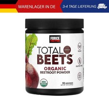 Force Factor, Total Beets®, Organic Beetroot Powder, Bio-Rote-Bete-Pulver, 450 g