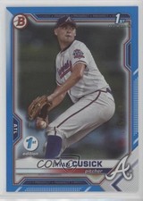 2021 Bowman Draft 1st Edition Blue Foil /150 Ryan Cusick #BD-27 0w53