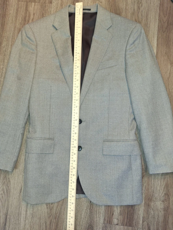 J.Crew Mens Ludlow 120S 100% Wool Slim Fit Suit 36S/ 30x30 Italian fabric - Image 2 of 4