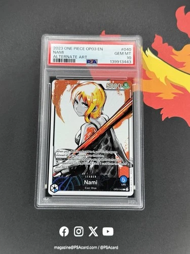 2023 One Piece Pillars of Strength Nami Alt Art #OP03-040 PSA 10 English