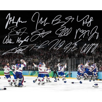 PRE-SALE Team USA Autographed Fanatics Authentic 16'' x 20'' 2026 Winter Olympics