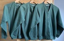 TRUTEX 3 Bottle Green School Uniform 1 Cardigan 2 Sweatshirts Size M age 13-14