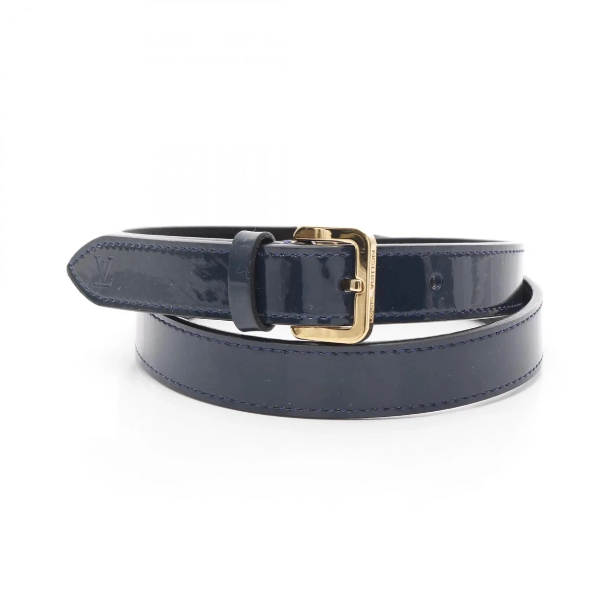 Louis Vuitton Monogram Vernis Ceinture Patent Leather 80cm Belt/9X1901 LV Iconic 25 mm Reversible Belt Damier Ebene - Women  main image 3