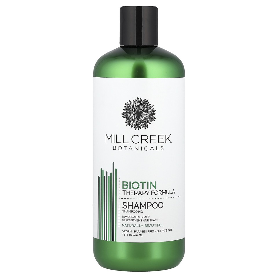 Mill Creek Biotin Shampoo Therapy Formula 16 fl oz 473 ml Cruelty-Free,