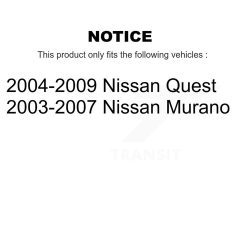 Front Suspension Link Kit For Nissan Murano Quest K72-100307 - Picture 2 of 2