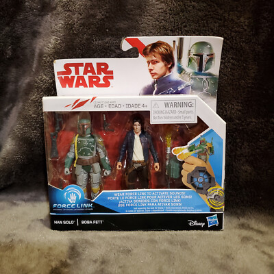 Hasbro Star Wars Force Link ''Han Solo & Boba Fett'' Figures