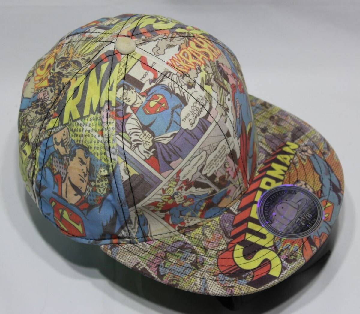 Vintage Superman Hat Cap Comic Strip TM DC Comics