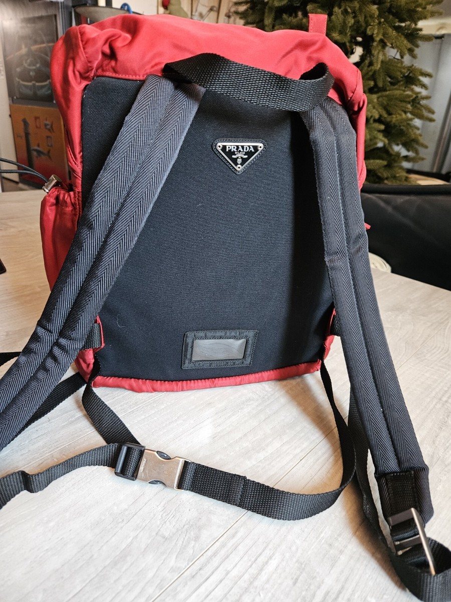 F*f様 PRADA SPORT ナイロンリュック バッグ4VZ018 黒/赤 F*f様 PRADA