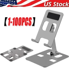Universal Adjustable Metal Desk Tabletop Phone iPad Tablet Stand lot Foldable US