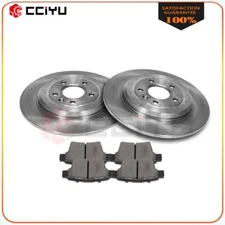 For 2005-2007 Ford Five Hundred Freestyle 3.0L Rear Brake Rotors + Ceramic Pads