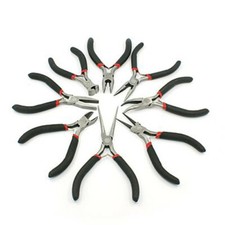 1 Set Black Carbon-Hardened Steel Polishing Jewelry Pliers Sets Tools 10.5 15cm