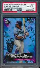 PSA 10 WANDER FRANCO 2019 Bowman Platinum Prismatic Prodigies Rookie RC GEM MINT