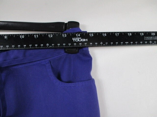 Pantalones Médicos Greys Anatomy Para Mujer Pequeños Púrpura Mezcla de Poliéster Pull On Recto Foto 4 de 4