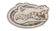 UF UNIVERSITY OF FLORIDA Large Camo Gator Decal