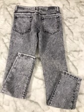 Jordache Super Skinny Gray Acid Wash Jeans (Size 10) Girl's Stretch Pants Gray