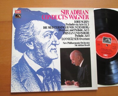 ASD 2812 ED1 Sir Adrian Conducts Wagner Sir Adrian Boult EMI Stereo NM