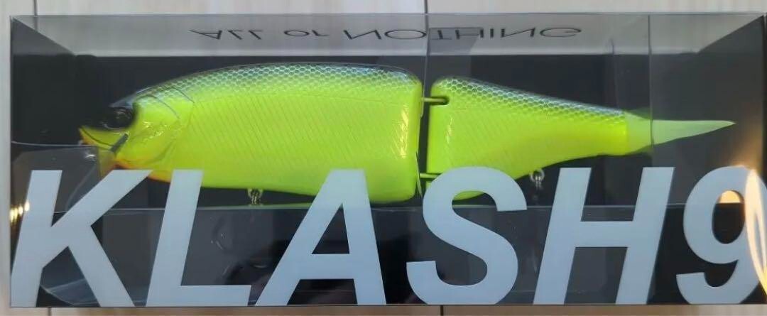 DRT KLASH 9 Black back Chart Mid Swimbait Glide Bait Fishing