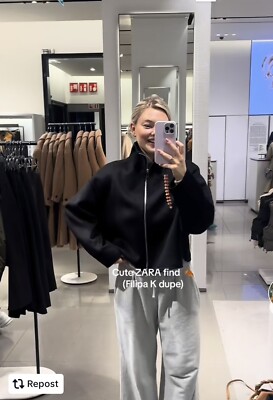 ZARA oversized wool blend scarf coat 8491 size XS for sale online ZARA oversized wool blend scarf coat 8491 size XS for sale online