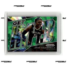 2022 Panini Prizm WNBA - Get Hyped Green Ice Prizm #13 Arike Ogunbowale SSP