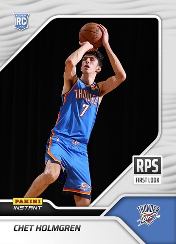 Chet Holmgren 2022 23 NBA Panini Instant RPS First Look Rookie Card RC 