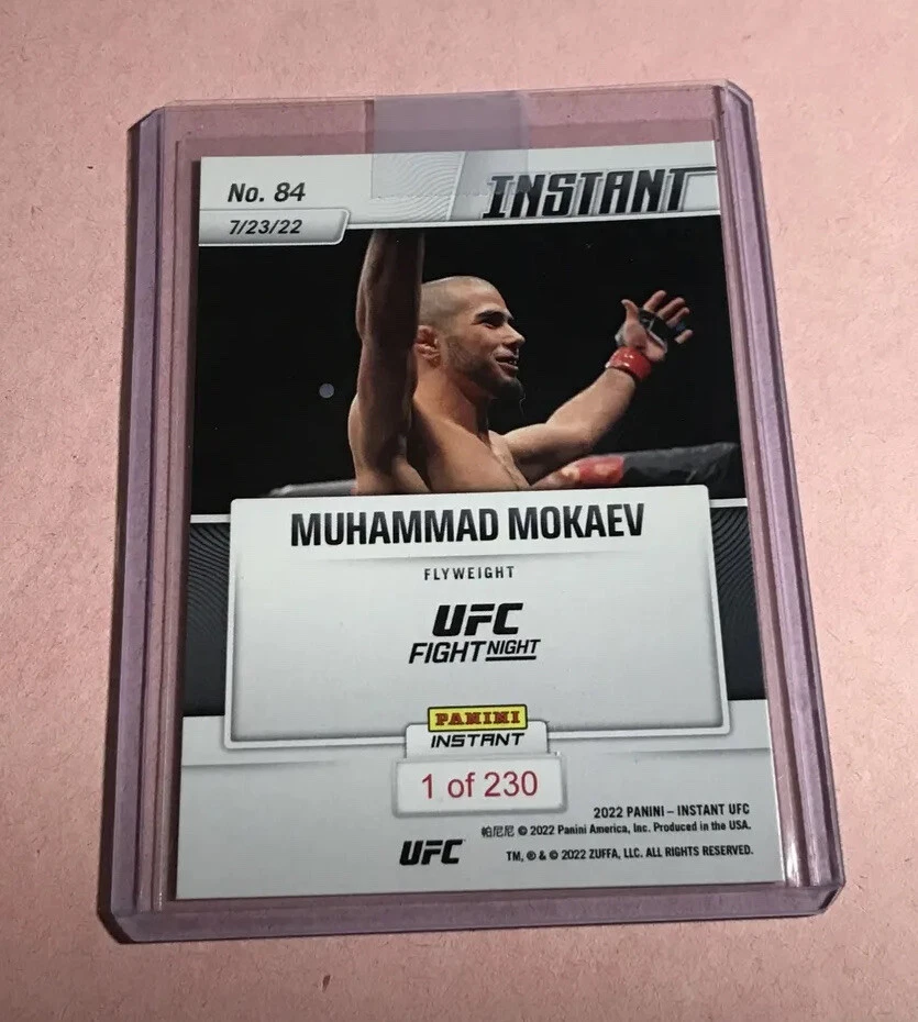 Muhammad Mokaev UFC Fight Night Limited Rookie (1/230) 2022 Panini Instant #84 - Image 2 of 2