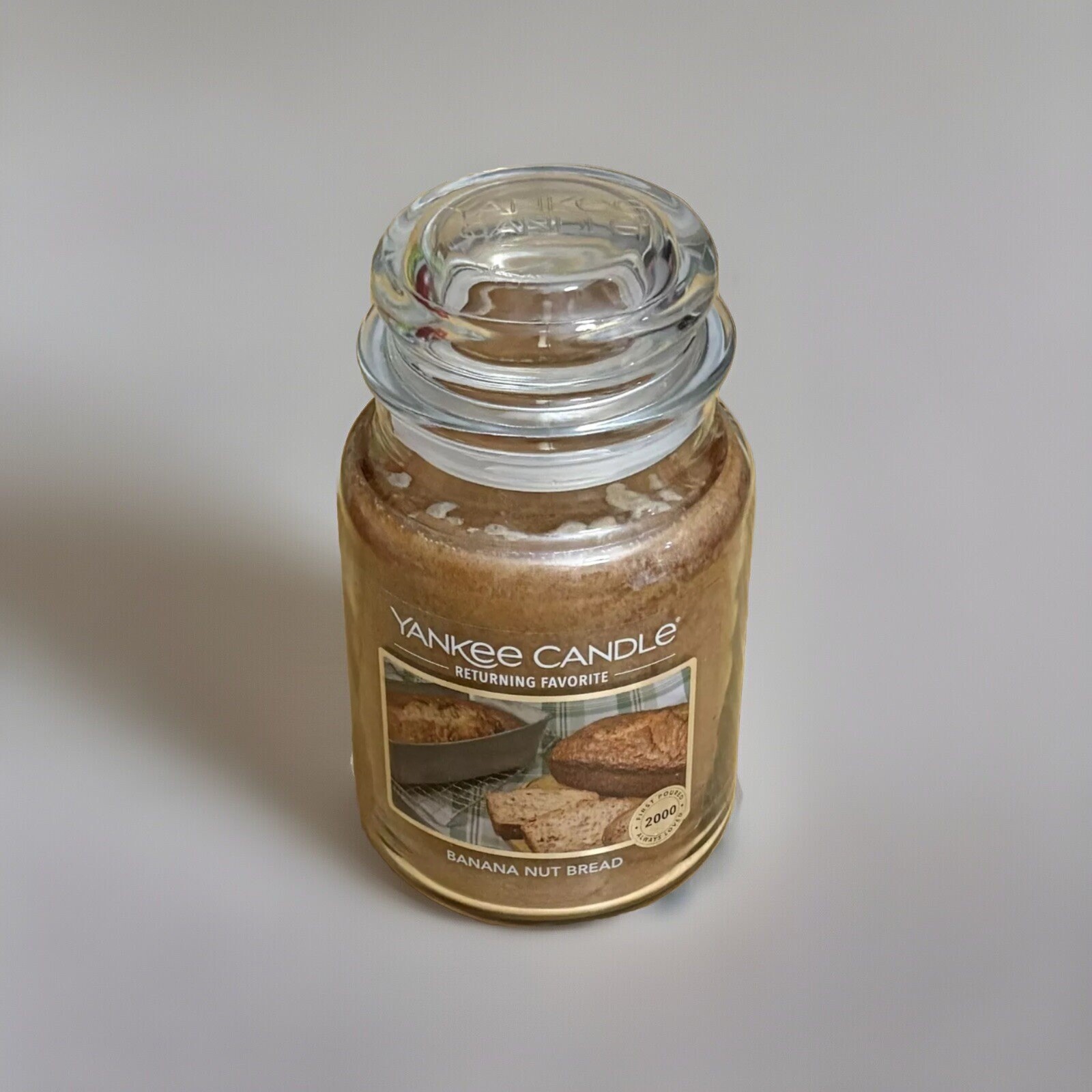 Yankee Candle BANANA NUT BREAD Returning Favorite 22 oz Large Jar Candle New