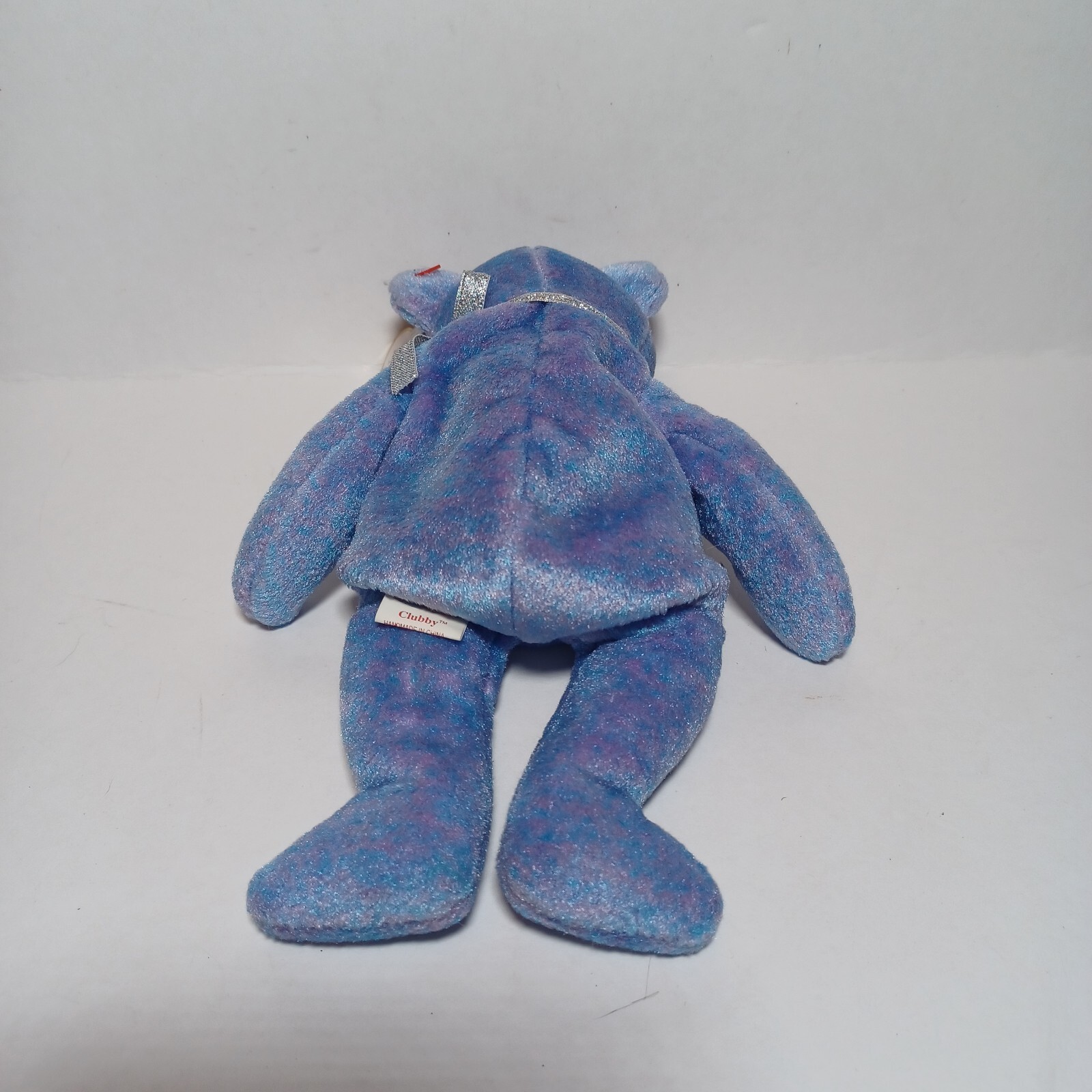 TY ORIGINAL BEANIE BABY CLUBBY IV 1999 WITH TAGS RARE PRETTY PURPLE BLUE PLUSH - Picture 2 of 6