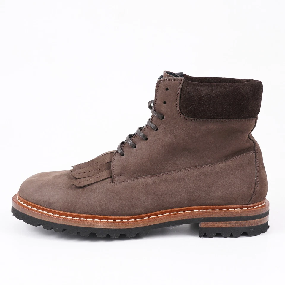 Kiton Botas al Tobillo de Cuero de Becerro Nobuck Mate Suave EE. UU. 10 (Ue 43) Nuevas en Caja Zapatos Foto 4 de 4