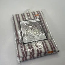 Kensington Home Dover Stripe Lined Valance Red 52" wide x 17" long New