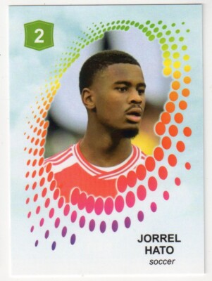 2022/23 JORREL HATO DECK OF CARDS DOC 2 GREEN ROOKIE RC SOCCER!               nc