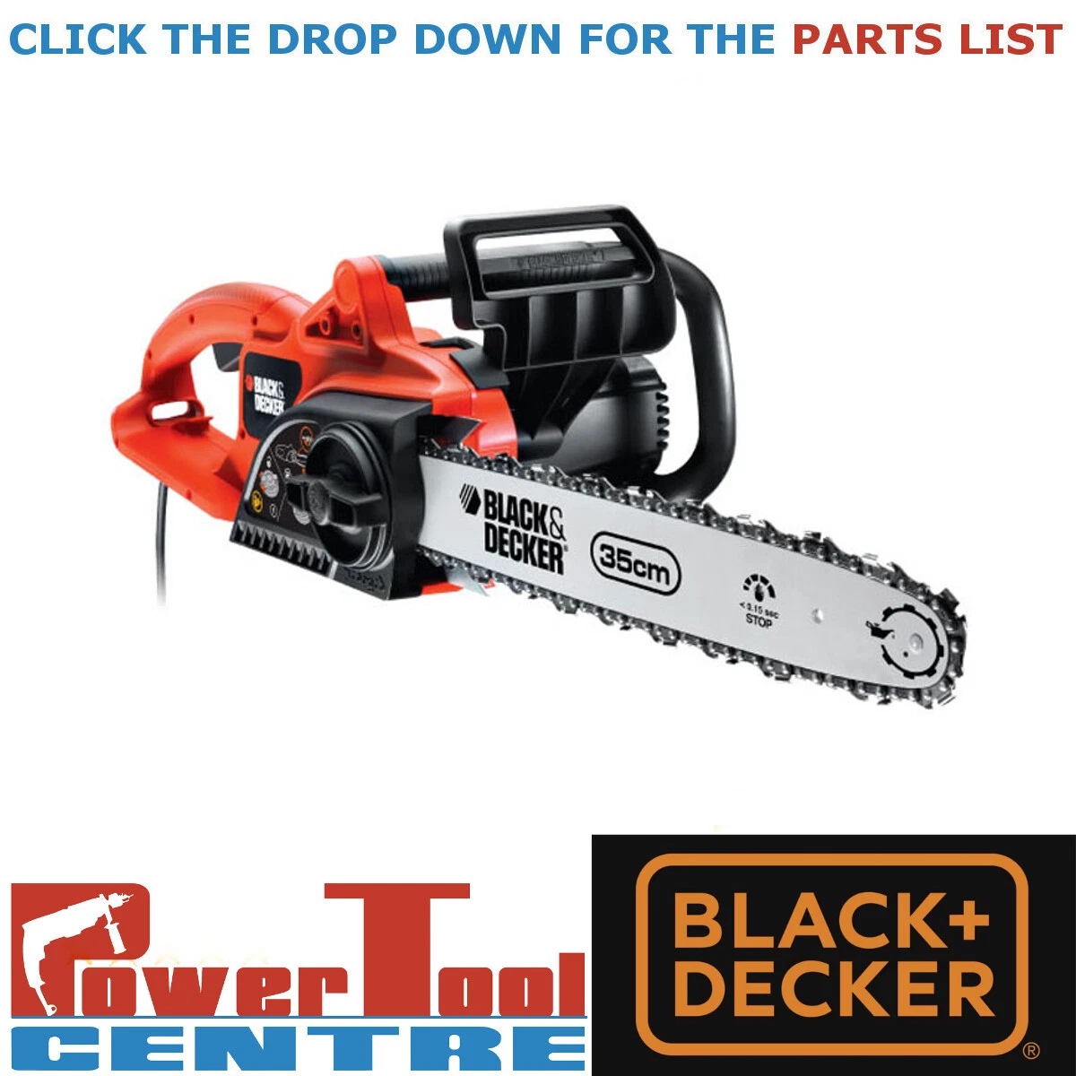Black and decker electric on sale chainsaw replacement chain