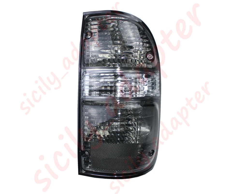 Par de luces traseras negras ahumadas para camioneta Toyota Tacoma 01-04 con bombilla EE. UU. Foto 4 de 4