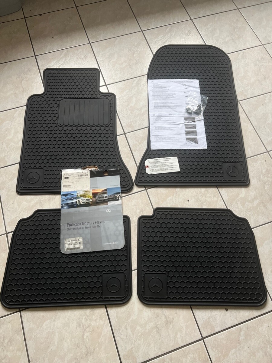 NOS Mercedes 500E E500 E36 E60 AMG W124 S124 Gummi Fussmatten L+R