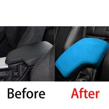 For BMW 3 4 Series GT 2013-2019 Blue Suede Car Armrest Box Cover Trim Protector