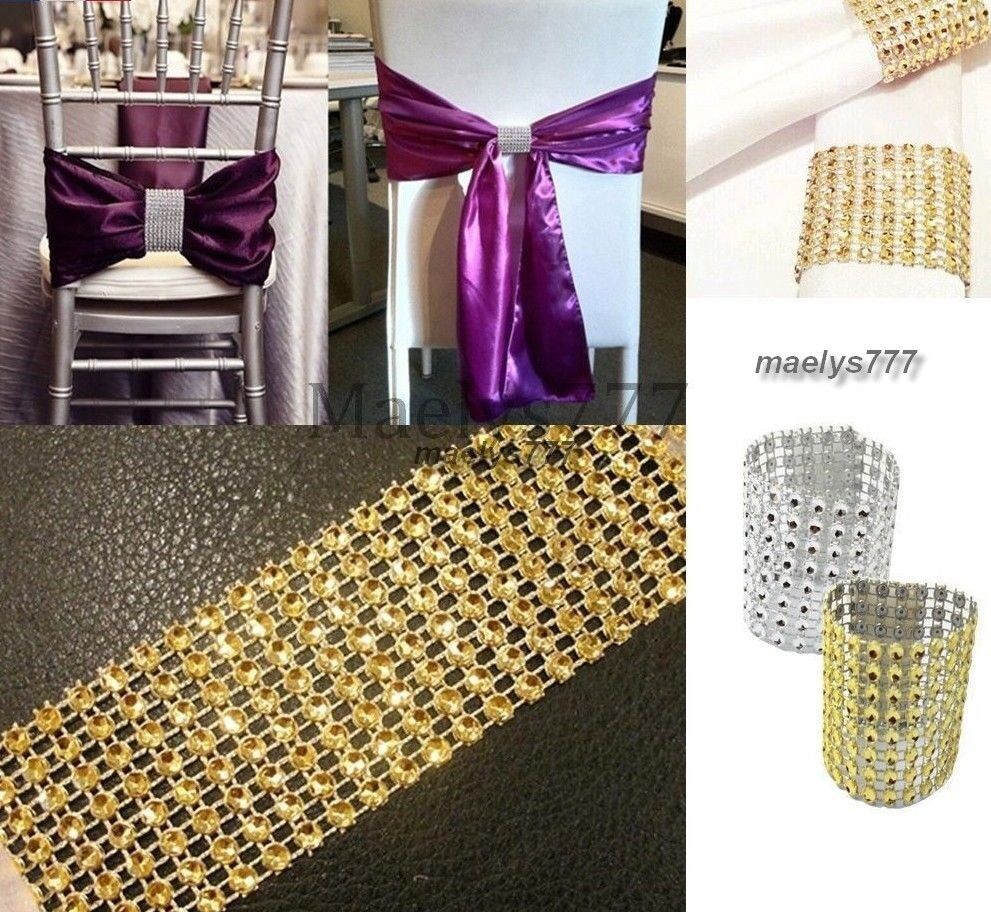 Popular product Napkin gold rhinestones diamond Max 81% OFF table decoration 6 party wedding