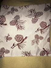 Cali Time Pillowcover Side Zipper Pincone Detail Tree Polyester Pillow Decor