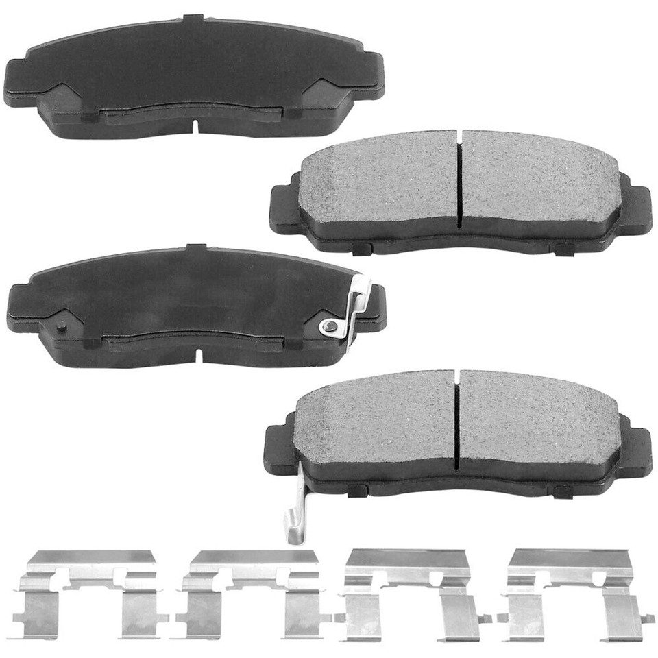 4PCS Rear Ceramic Disc Brake Pads W/Brake Fluid Kit For Acura TSX Honda