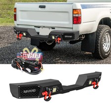 Aaiwa Offroad For 1989-1995 Toyota Pickup Steel Rear Bumper Wlights D-rings