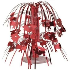Graduation Red Mini Cascade 8.5-Inch Centerpiece Foil Graduation Party Decor