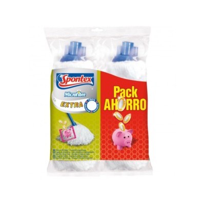 Spontex Recambio Fregona Microfibra Extra (2 uds)