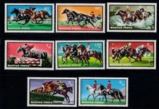HUNGARY Equestrian Sports MNH set