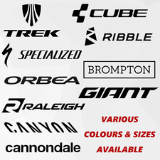 3 x Mountain Bike Vinyl Stickers/Decals OF YOUR CHOICE Trek Specialized Canyon