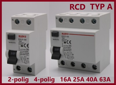 Fehlerstromschutzschalter FI-Schutzschalter FI-SCHALTER 16A,25A,40A,63A 2/4polig