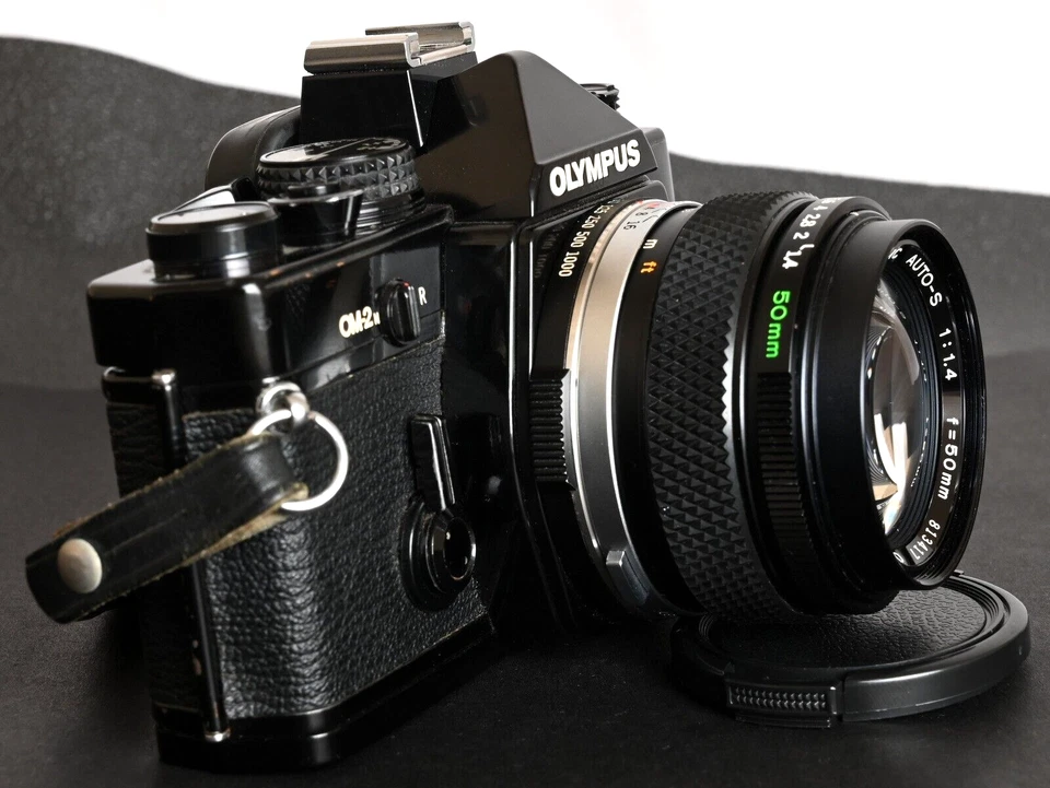 Olympus OM-2N Black 35mm Film SLR c/w Zuiko MC Auto-S 50mm f/1.4 Lens & Case Kit - Image 3 of 4