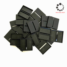 Lot Of 20 30mm Square Slot Bases Warhammer Fantasy Old World Wargaming