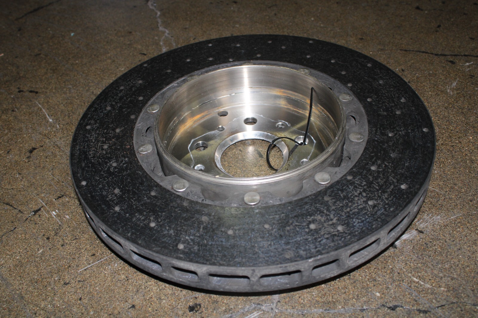 Ferrari California, 458 Italia, Rear CCM Carbon Brake Rotor, Used, P/N 304561