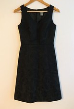 Ann Taylor Black Paisley Dress Size 0