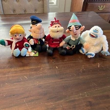 Vintage 1999 Stuffins Rudolph Rednose Reindeer & Frosty Snowman Mixed Lot Of 5!