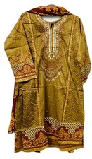 3pc Cotton lawn Dress /Large/M/S